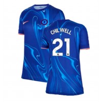 Camisa de Futebol Chelsea Ben Chilwell #21 Equipamento Principal Mulheres 2024-25 Manga Curta